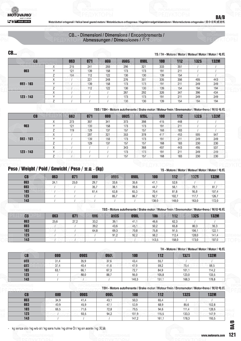 Мотор-редуктор Motovario BA 52 Motovario BA 52